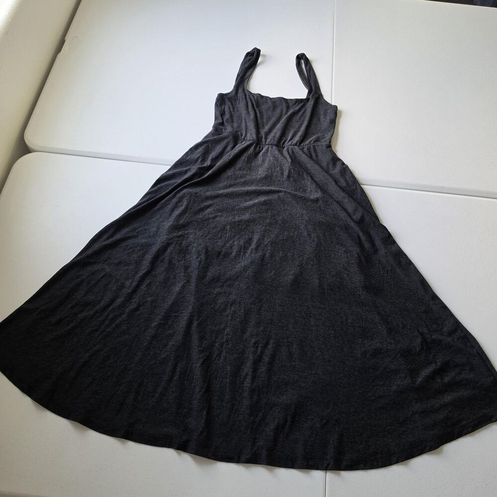 Beyond Yoga Dress Womens Small Gray Jersey Tank Maxi Sundress Casual Summer